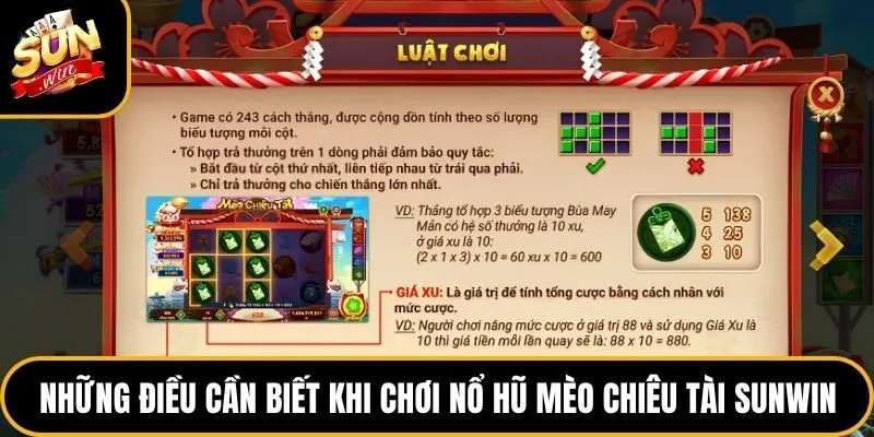 Nổ Hũ Mèo Chiêu Tài Sunwin - Game Săn Jackpot Hấp Dẫn Nhất 4 Những điều cần biết khi chơi nổ hũ mèo chiêu tài Sunwin