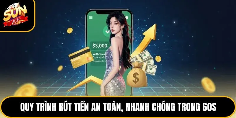 Quy trình rút tiền an toàn, nhanh chóng trong 60s